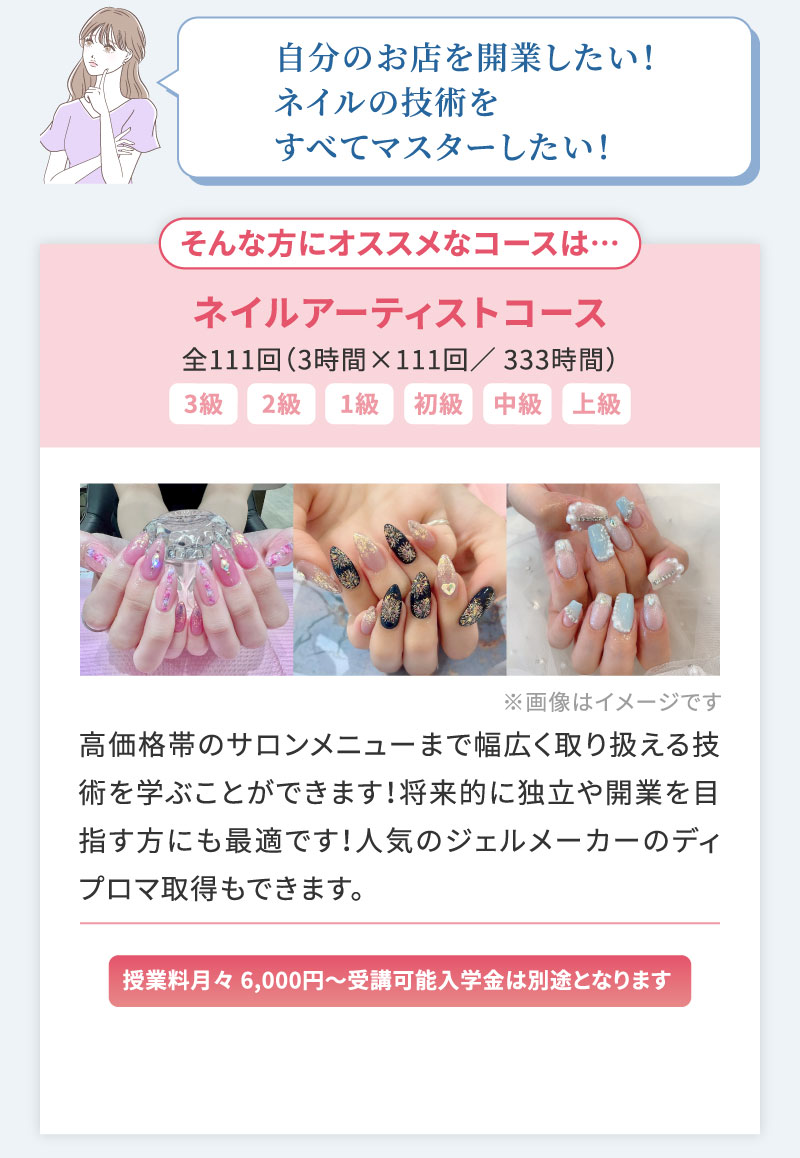 ネイルアーティストコース