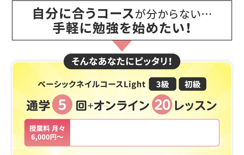 ベーシックネイルコースLight