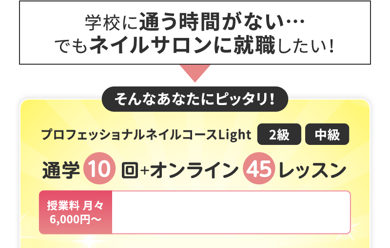 プロフェッショナルネイルコースLight