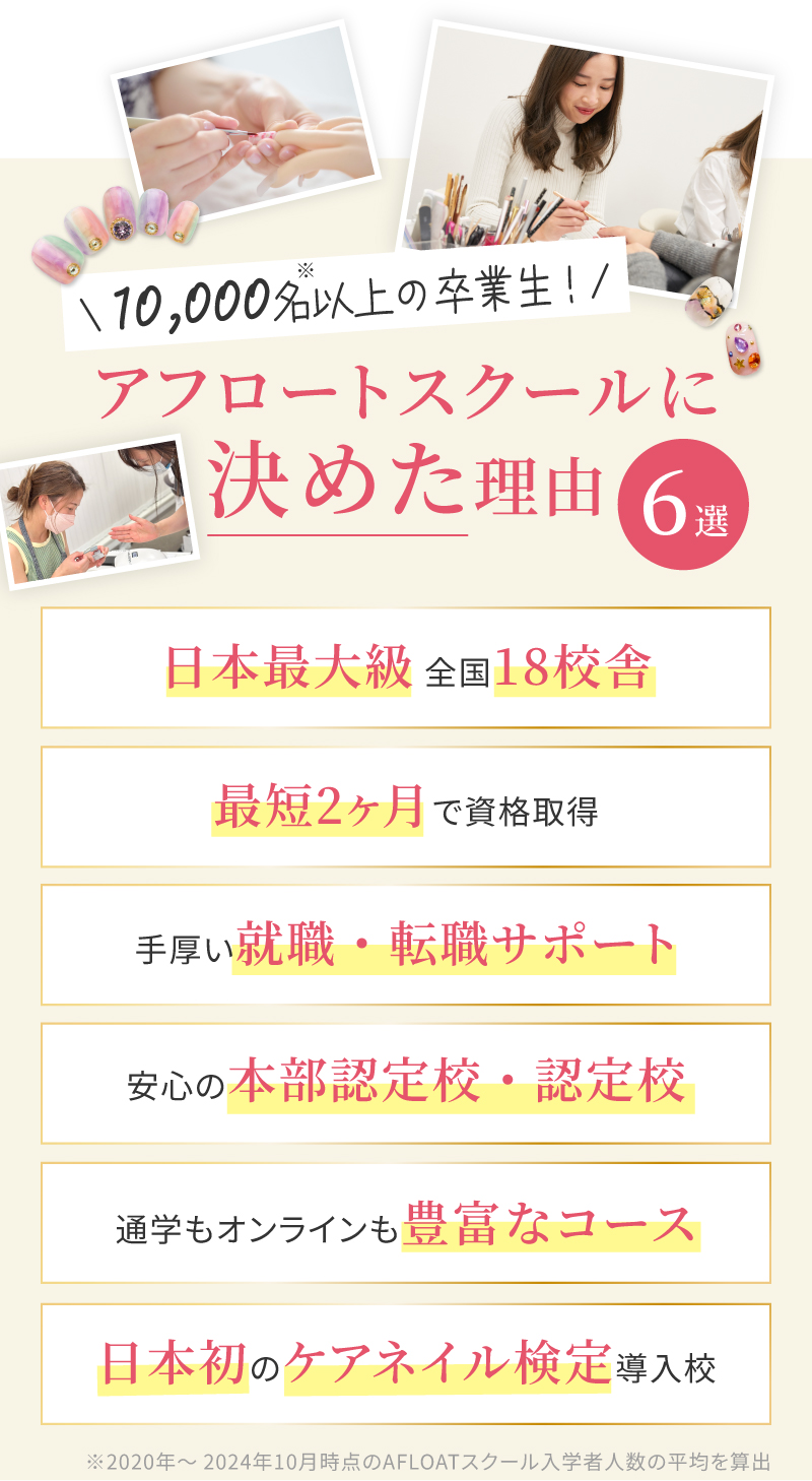 アフロートスクールに決めた理由