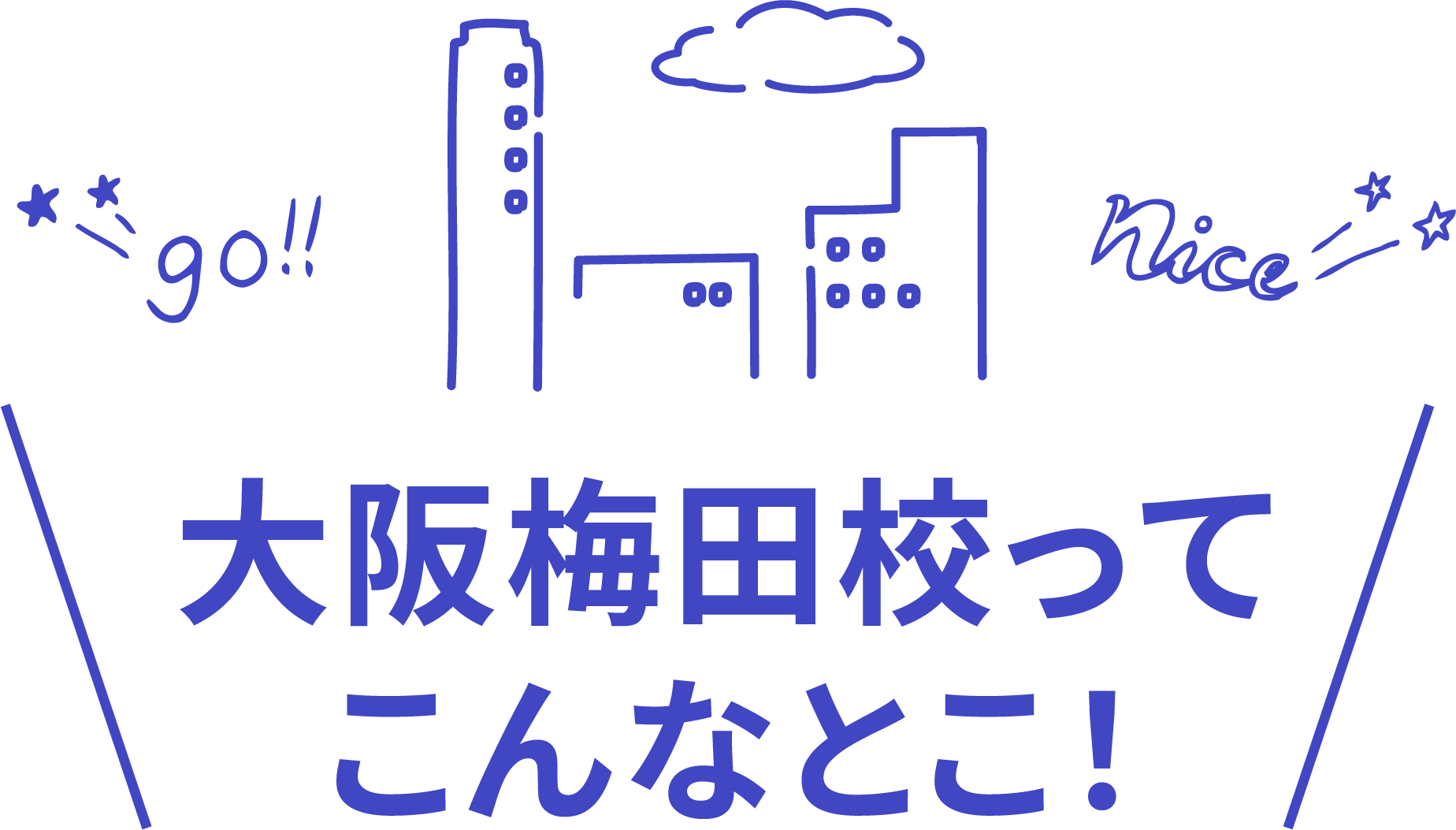 大阪梅田校ってこんなとこ