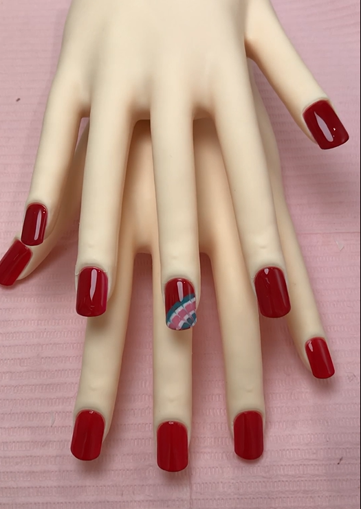 JNA ジェルネイル技能検定試験 実技試験終了後のイメージ画像