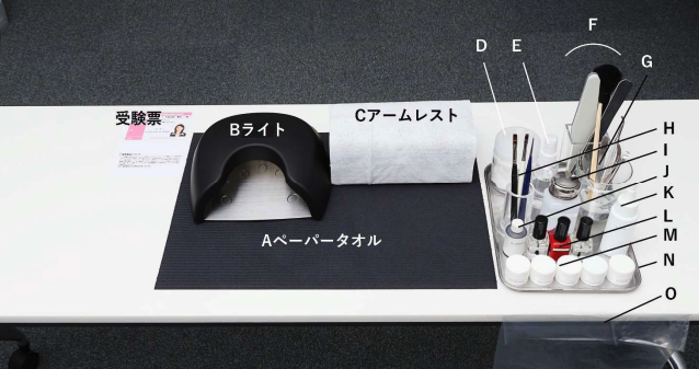 第一課題が免除された場合のテーブルセッティングの画像