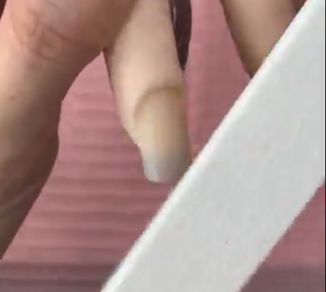 サンディングしている様子