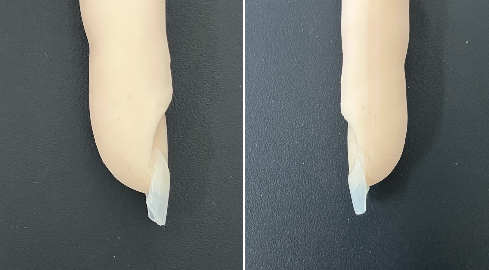 ネイリスト検定2級不合格の可能性がある画像例 上横